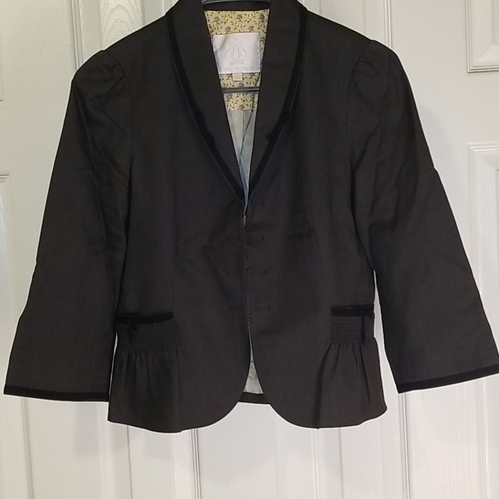 Rebecca Taylor Black Tailored Blazer